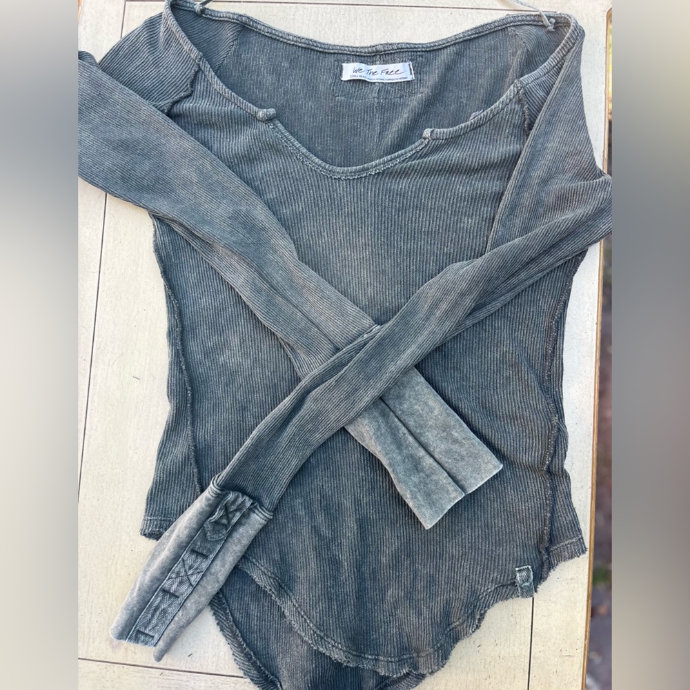 Free People rustic long sleeve shirt